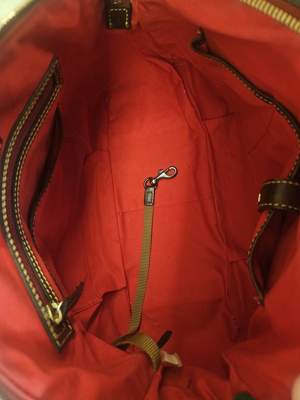 Dooney and Bourke Toledo Flourentine Medium Black Mail Satchel - Picture 7 of 11